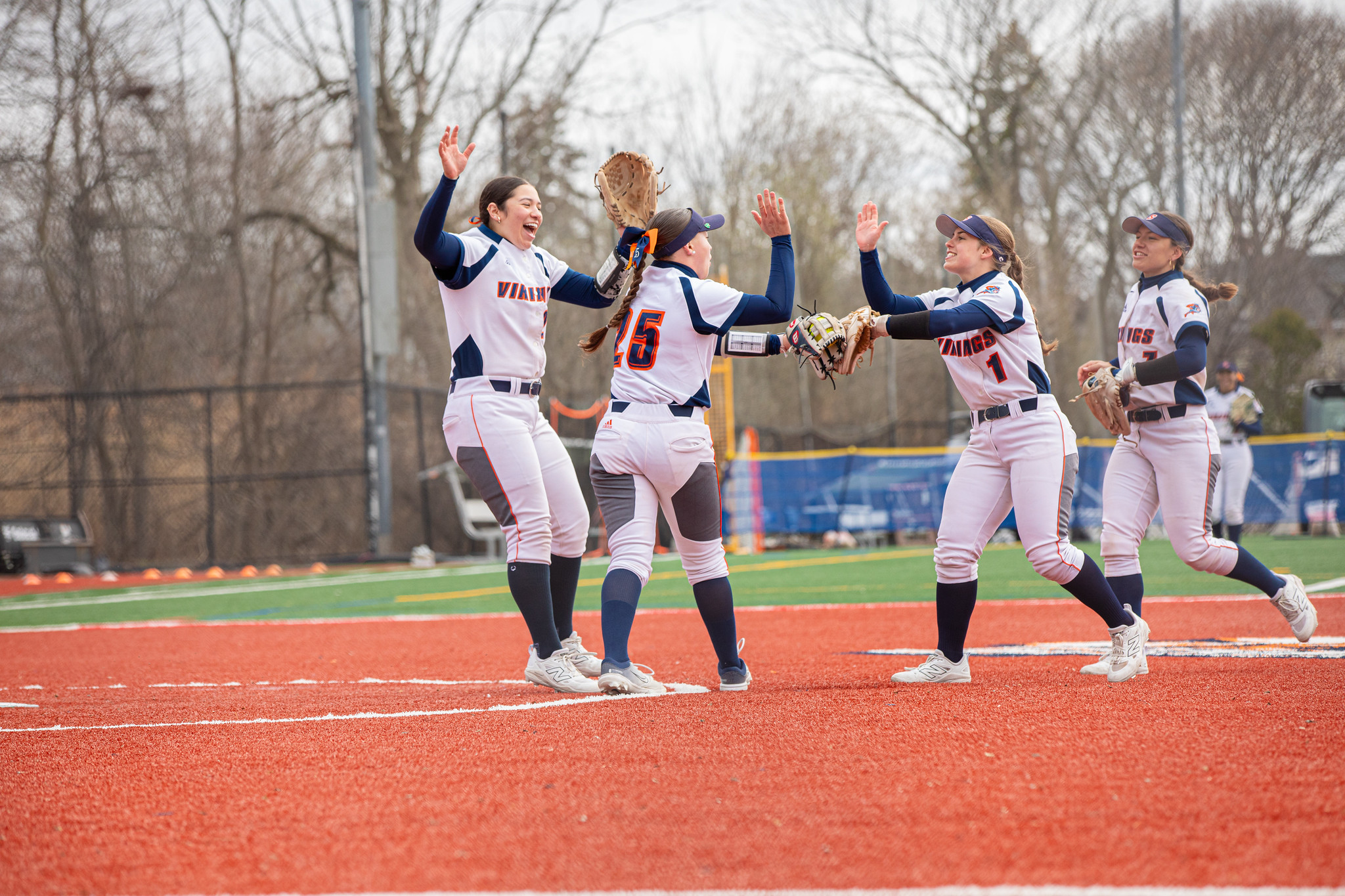 Salem State softball celebration